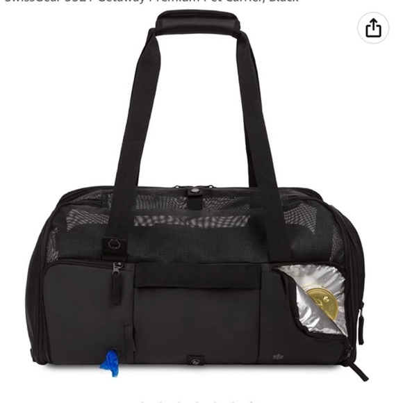 Swissgear 3321 Getaway Premium Travel Pet Carrier in Black (up to 20 pounds) - Picture 5 of 16